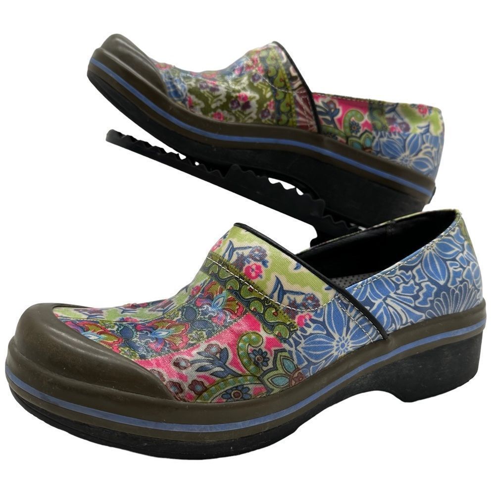 Dansko Colorful Floral Clogs